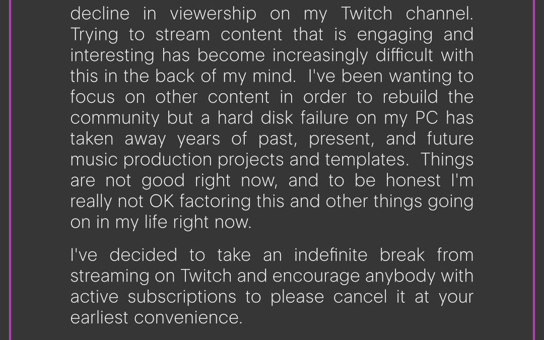 Twitch Break